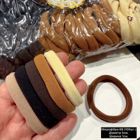 Резинки для волосся 10320 (100шт.) Діаметр 5см.